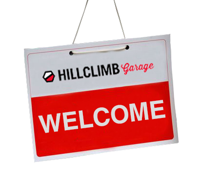 Welcome To Hillclimb Sign