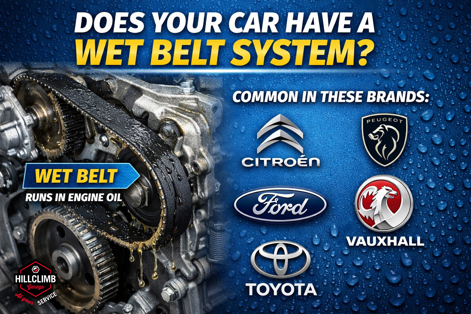 Does my car have a wet belt?
