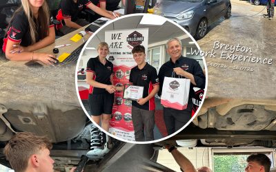 Successful work experience week for Breyton at Hillclimb